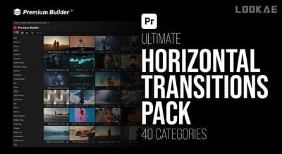 AE+PR脚本-1400组横竖屏摄像机移动切割旋转扭曲无缝视频转场预设4套